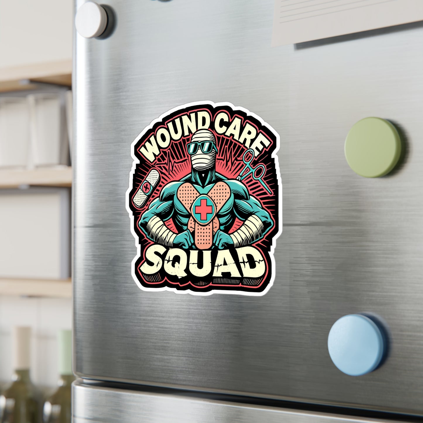 Wound Care Squad - Nurse Sticker for Laptop Sticker. Water Bottle Sticker, Vinyl Nursing student Decal - Nurse Gift