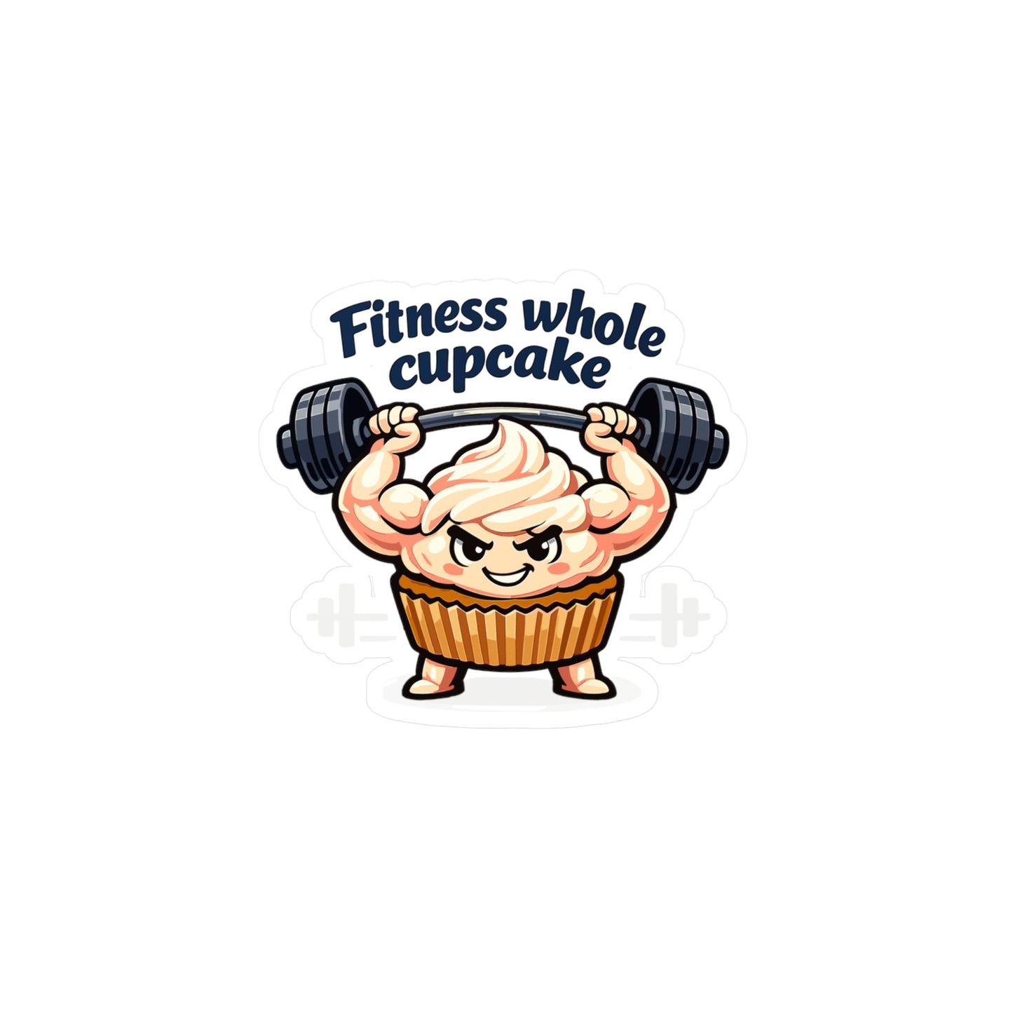 Baking Sticker Funny Fitness Whole Cupcake Design Waterproof Vinyl Decals for Laptop Water Bottle Sourdough Soggy Baker Humor