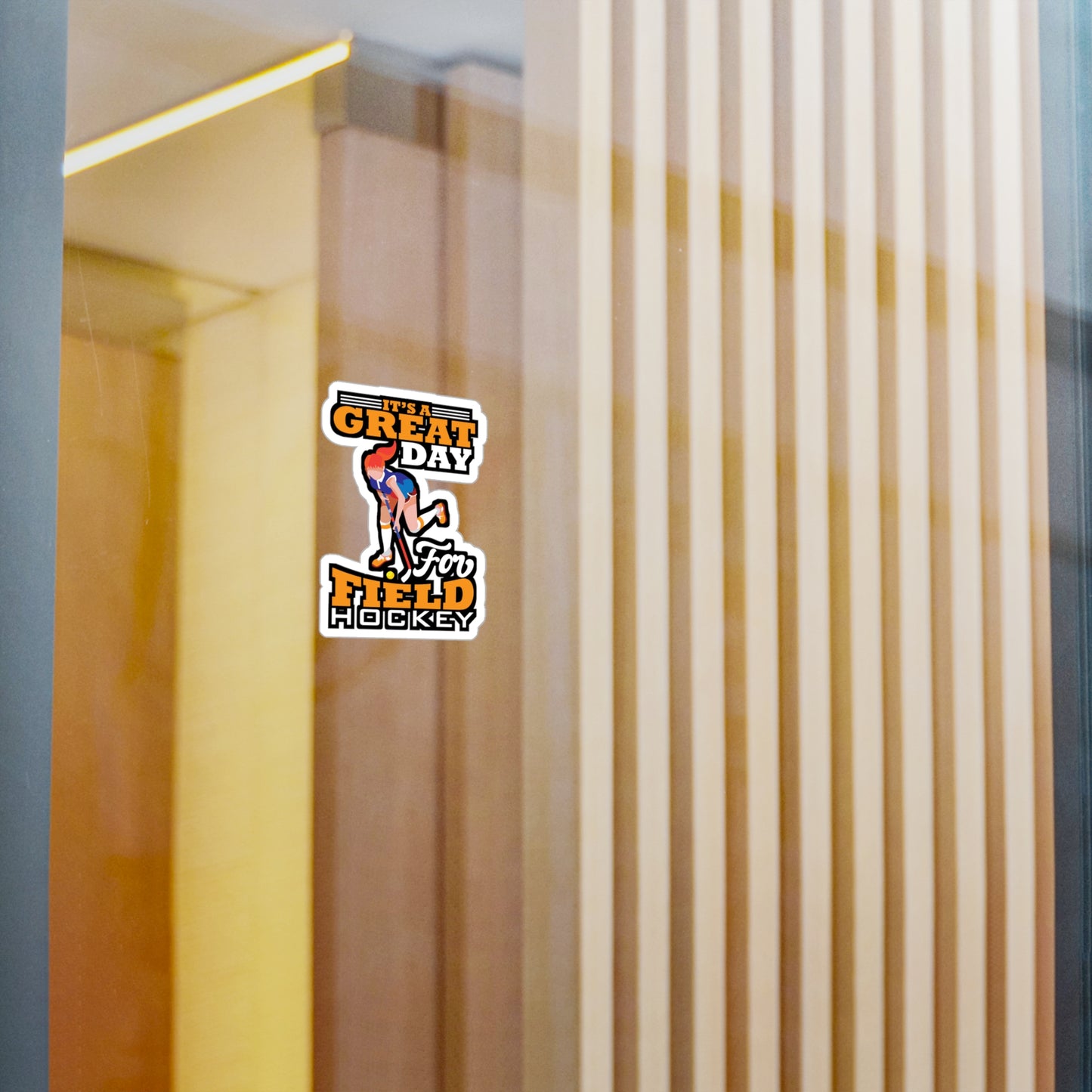 Great Day Field Hockey - Field hockey Sticker for Laptop Sticker. Water Bottle Sticker, Vinyl Hockey Decal - Field hockey Gift