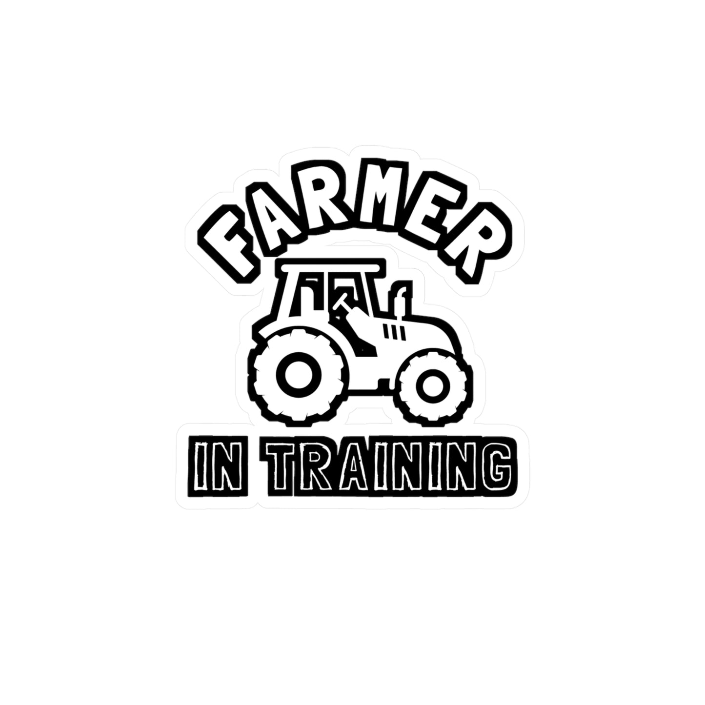 Farmer in Training - Farmer Sticker for Laptop Sticker. Water Bottle Sticker, Vinyl Tractor Decal - Farmer Gift