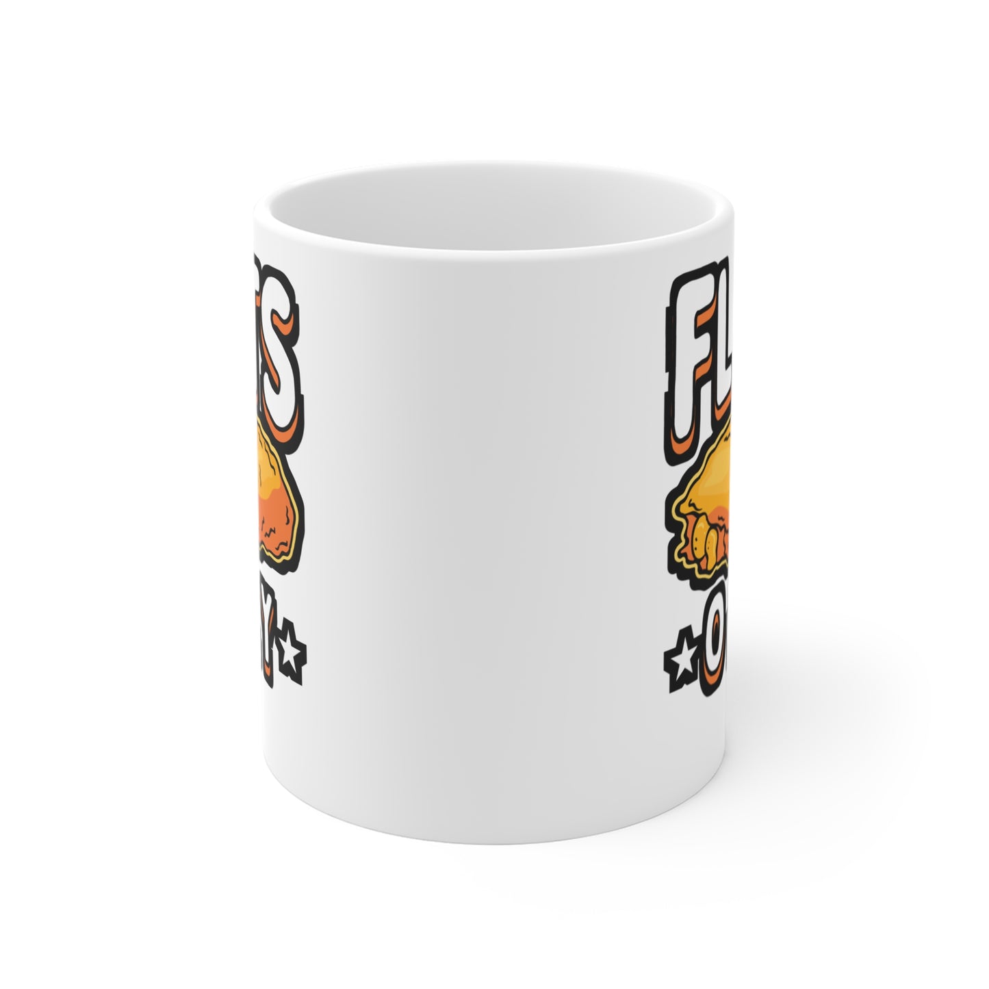 Flats Only Chicken Wings - Chicken-wings Mug for Coffee 11oz. Chicken-wings Cup, White ceramic, Nugget Mug - Chicken-wings Gift