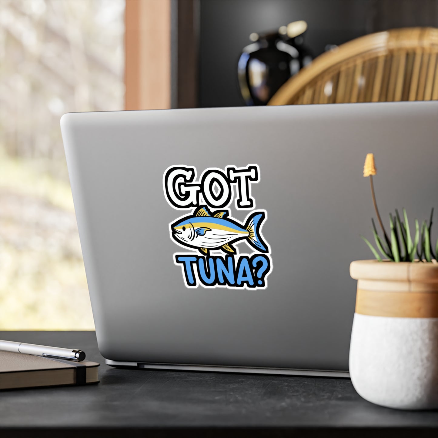 Got Tuna - Bluefin Sticker for Car Window Laptop Sticker. Water Bottle Sticker, Vinyl Tuna Decal, Trolling Sticker - Bluefin Gift