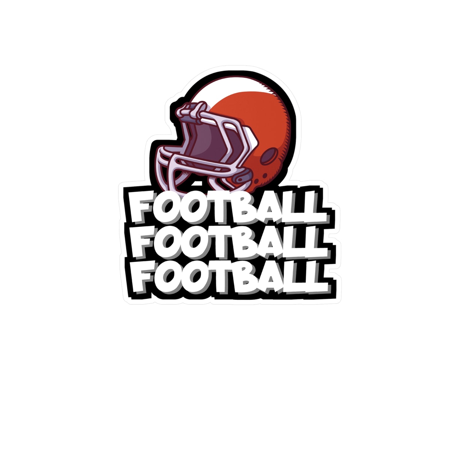 Football Football Football - Rugby Sticker for Wall, Laptop, Window, Truck, Car Rugby Gift Vinyl Football Decal Sticker