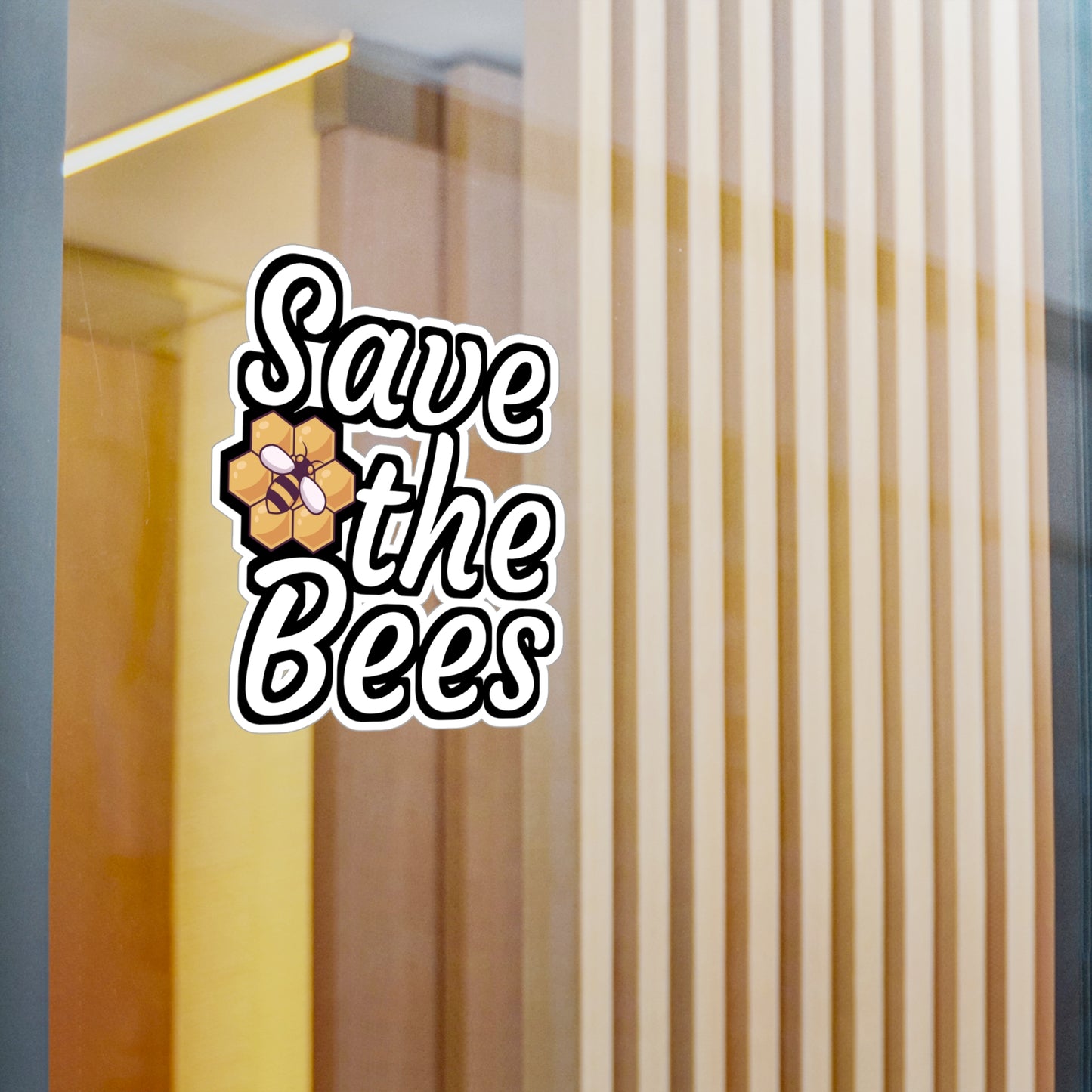Save the bees - Beekeeper Sticker for Wall, Laptop, Window, Truck, Car Beekeeper Gift Vinyl Beekeepers Decal Sticker