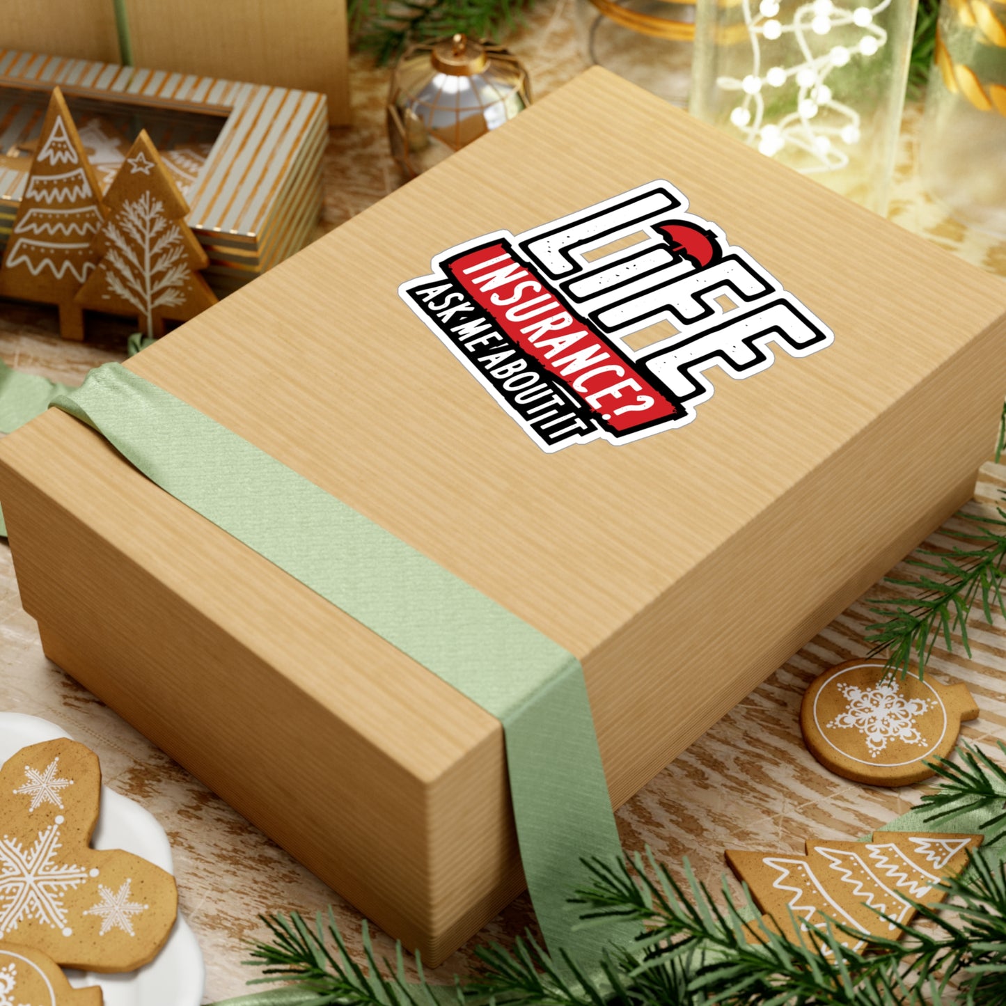 Life Insurance Ask Me About It - Insurance-agent Sticker for Laptop Sticker. Water Bottle Sticker, Vinyl Policy Decal - Insurance-agent Gift