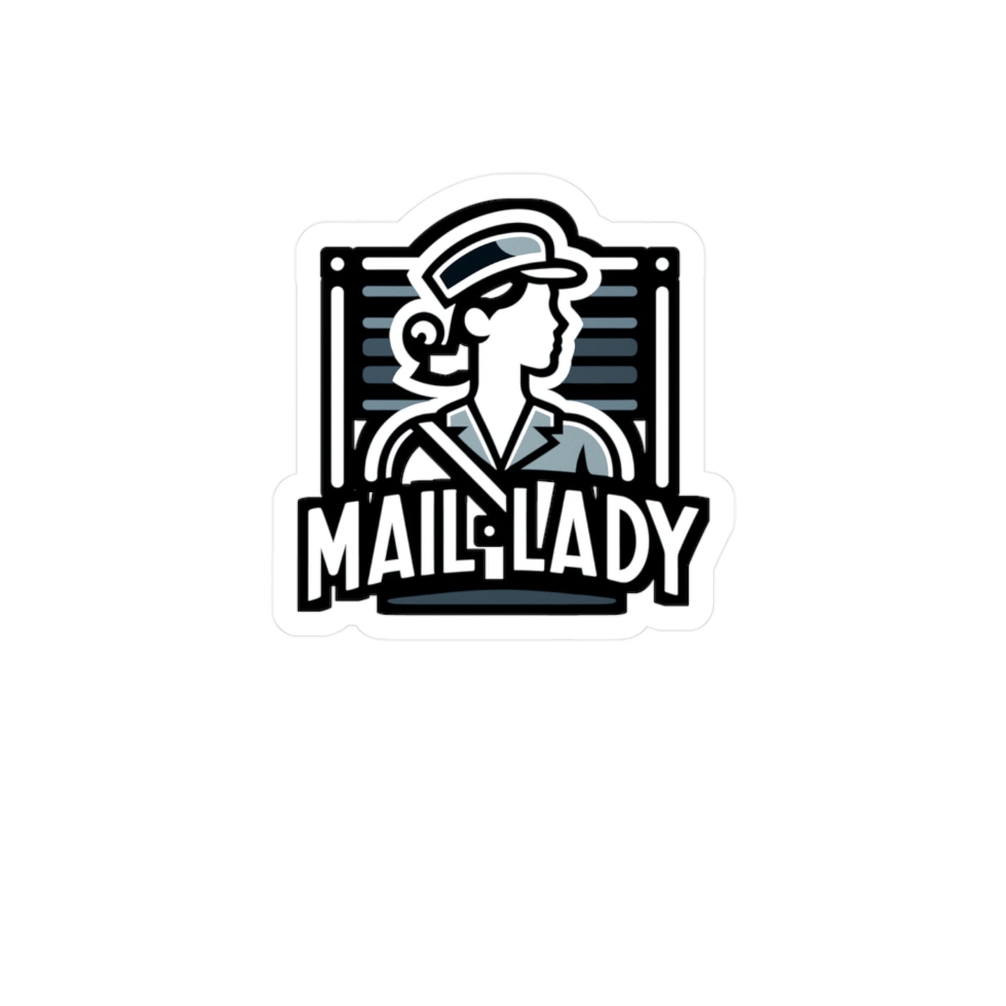 Mail Lady  - Postal worker Sticker for Laptop Sticker. Water Bottle Sticker, Vinyl Funny postal worker Decal - Postal worker Gift