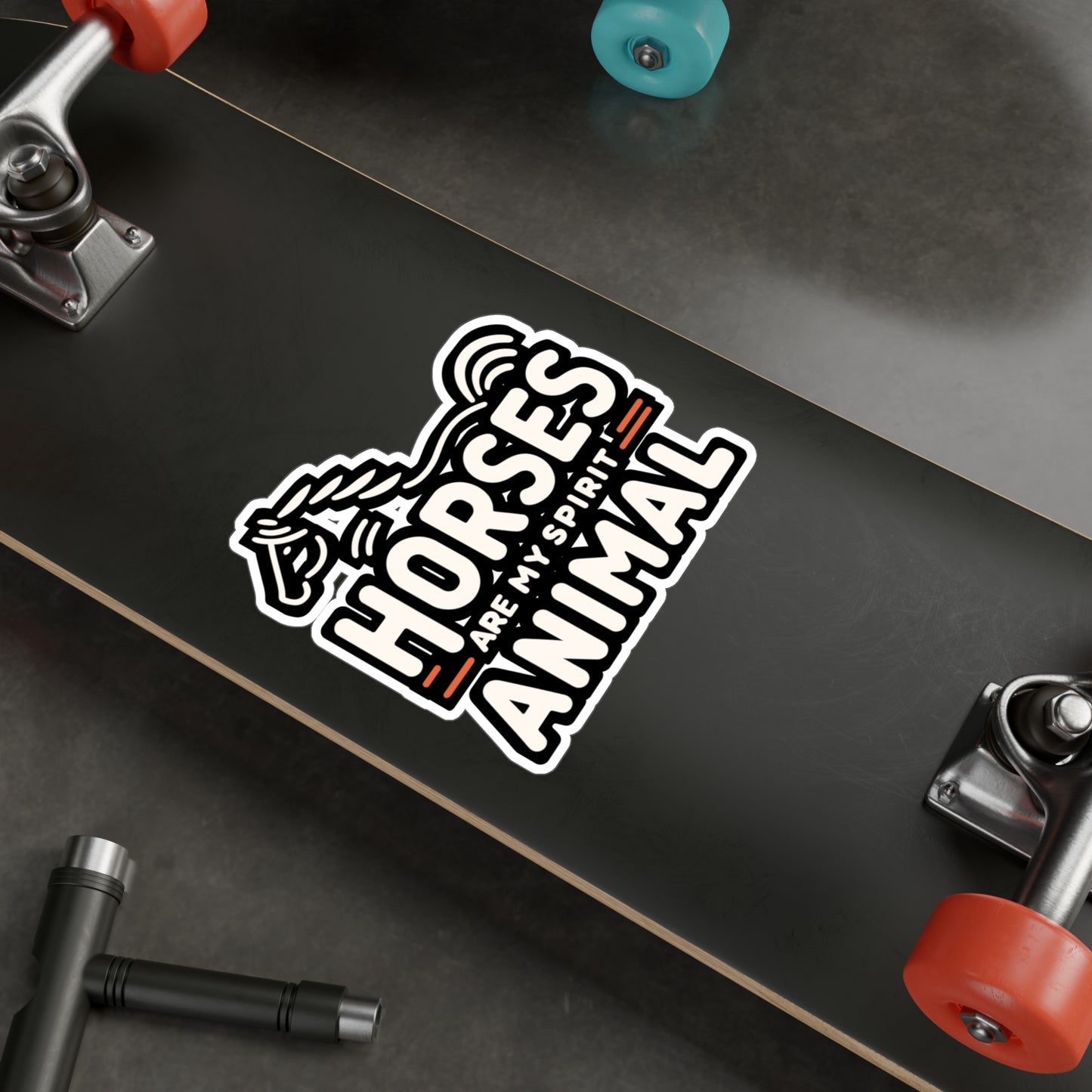 Horses Are My Spirit Animal - Horse Sticker for Laptop Sticker. Water Bottle Sticker, Vinyl Pasture Decal - Horse Gift