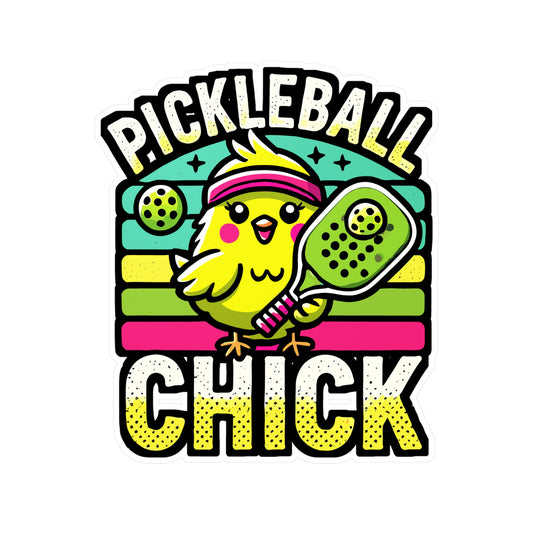 Pickleball Chick - Pickleball Sticker for Laptop Sticker. Water Bottle Sticker, Vinyl Dink Decal - Pickleball Gift