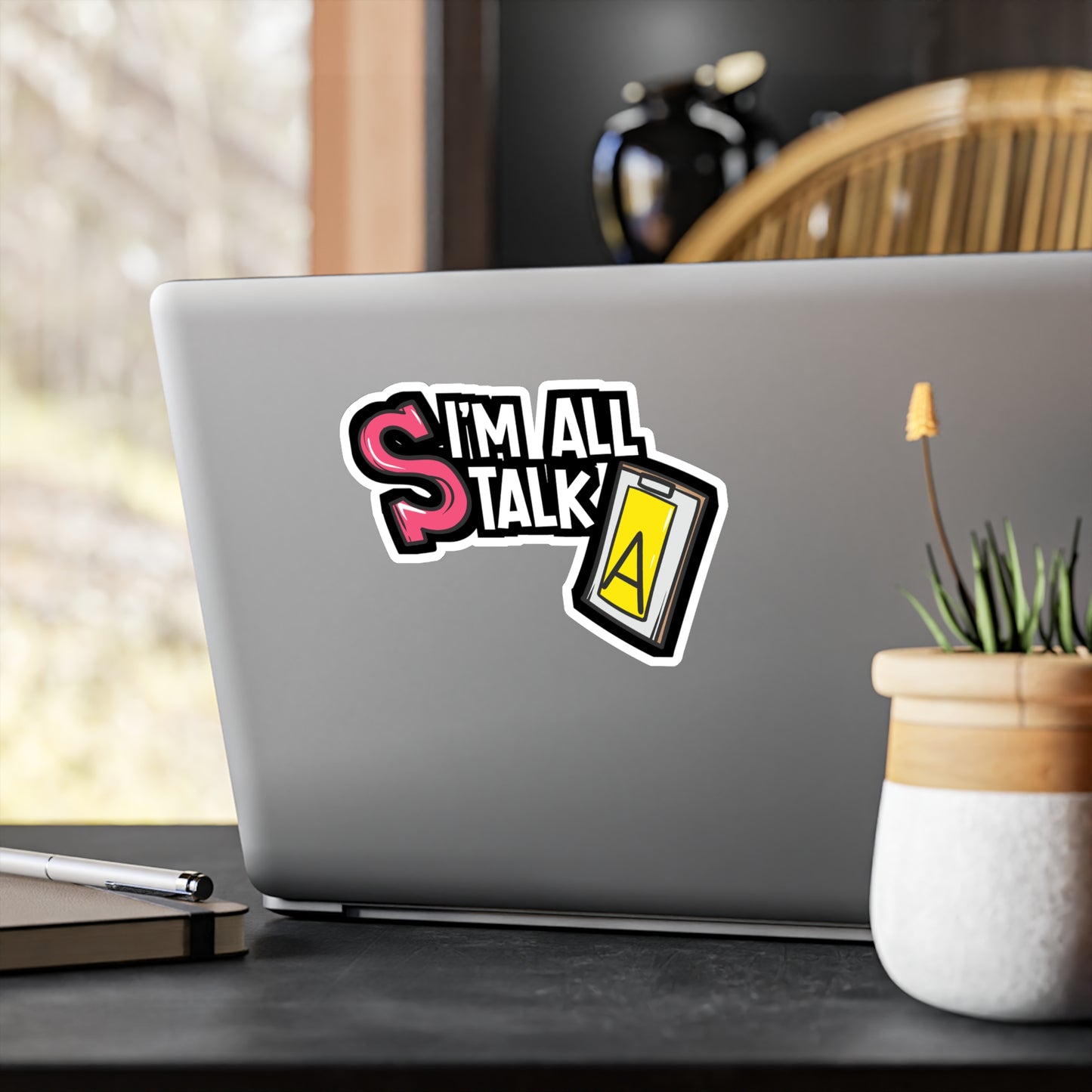 I'm All Talk - Speech-pathology Sticker for Laptop Sticker. Water Bottle Sticker, Vinyl Phoneme Decal - Speech-pathology Gift