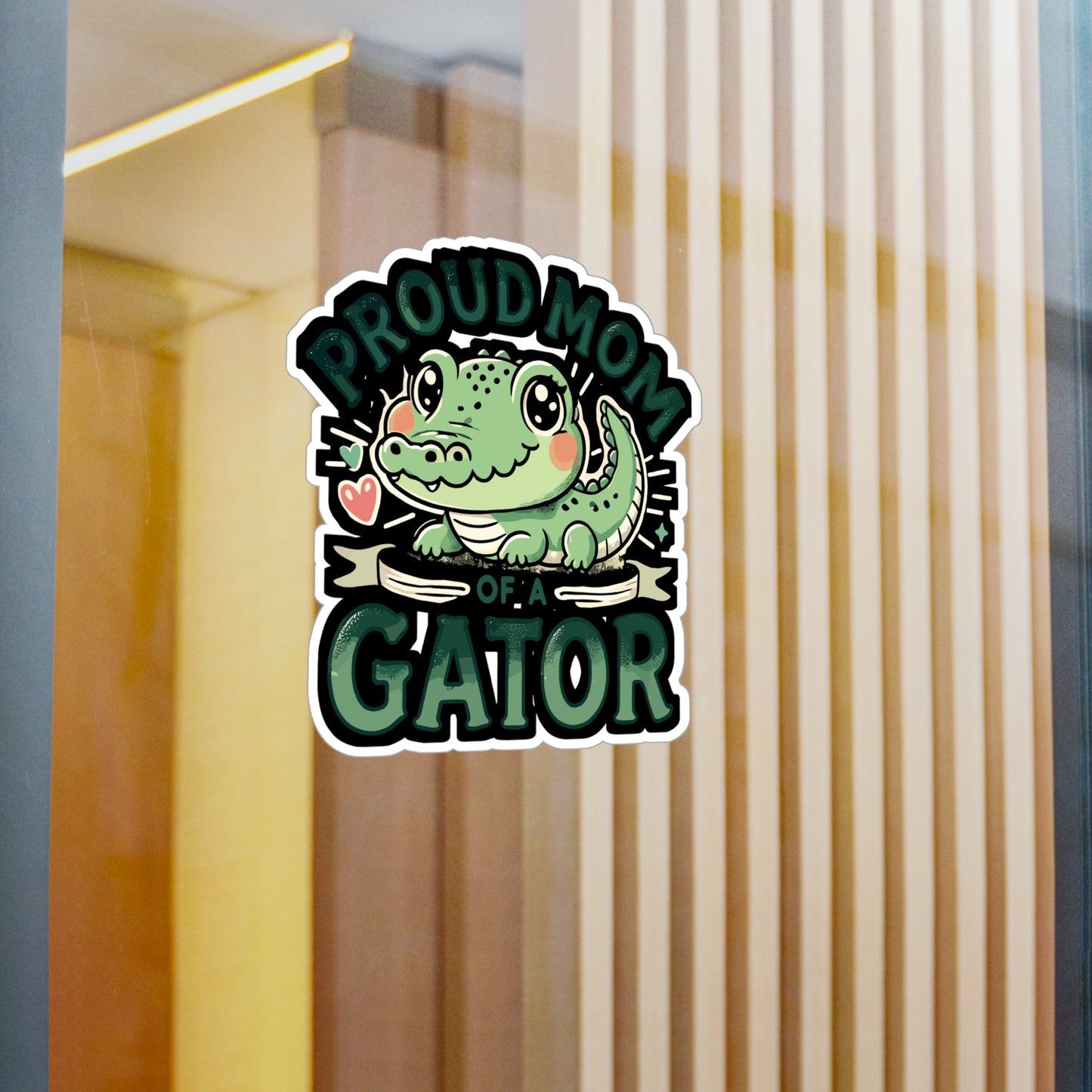 Proud Mom Of A Gator - Gator mom Sticker for Laptop Sticker. Water Bottle Sticker, Vinyl Alligator Decal - Gator mom Gift