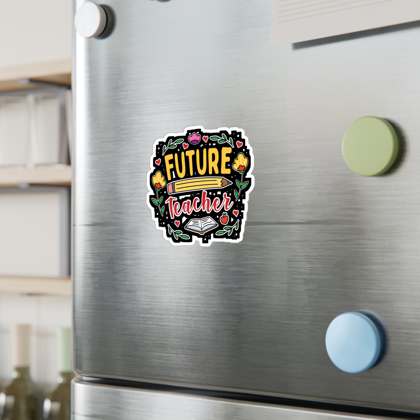 Future Teacher - Teacher Sticker for Car Window Laptop Sticker. Water Bottle Sticker, Vinyl Campus Decal, Classroom Sticker - Teacher Gift
