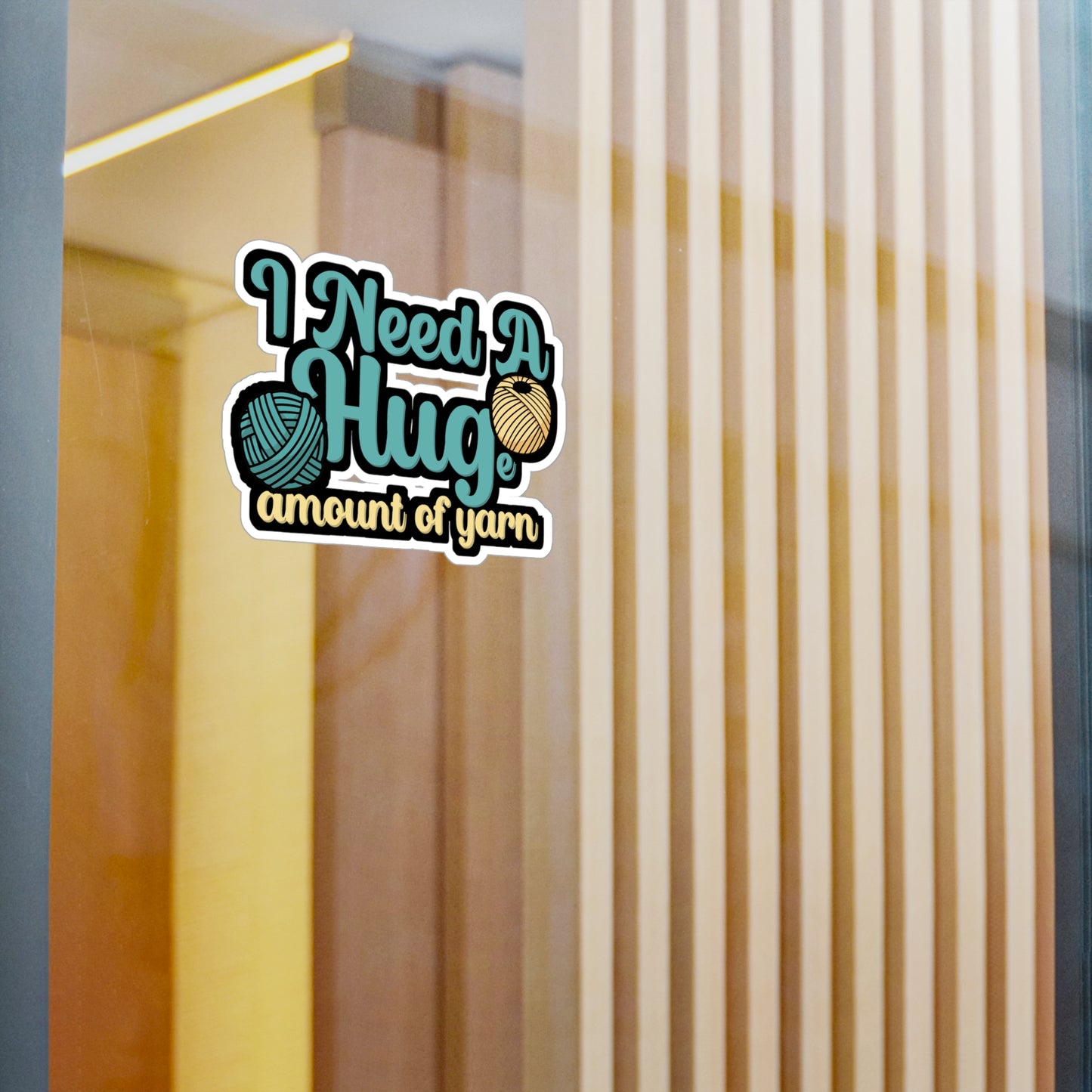 I need a huge amound if yarn - Crocheting Sticker for Wall, Laptop, Window, Truck, Car Crocheting Gift Vinyl Crocheter Decal Sticker