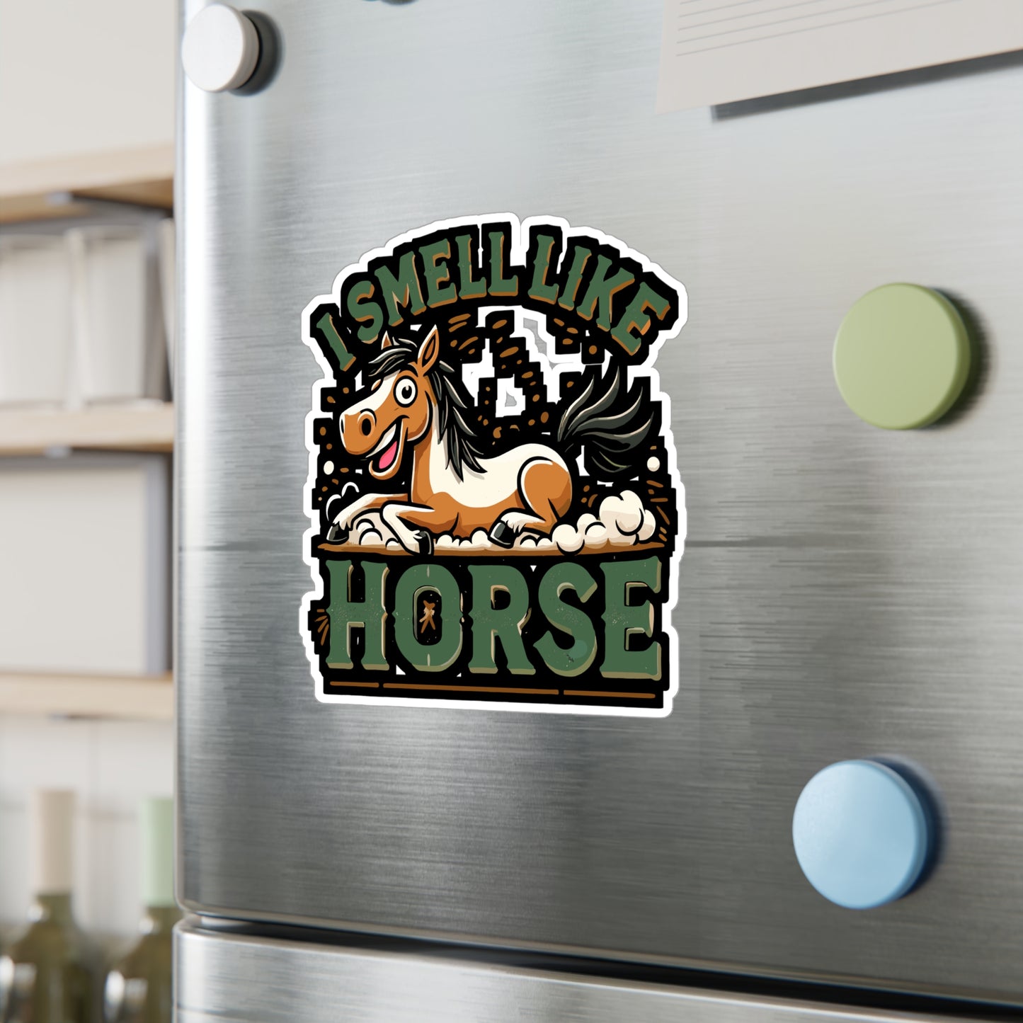 I Smell Like A Horse - Horse Sticker for Laptop Sticker. Water Bottle Sticker, Vinyl Equestrian Decal - Horse Gift