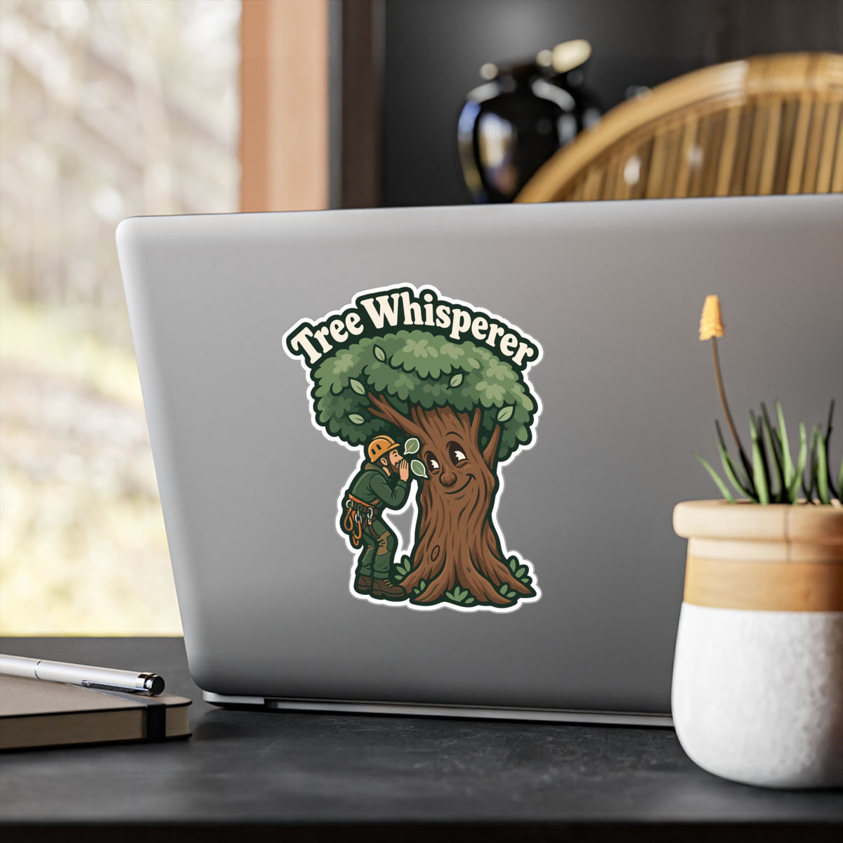 Tree Sticker - Tree Whisperer Design for the Outdoor Worker and Branch Manager, Laptop and Water Bottle Decals