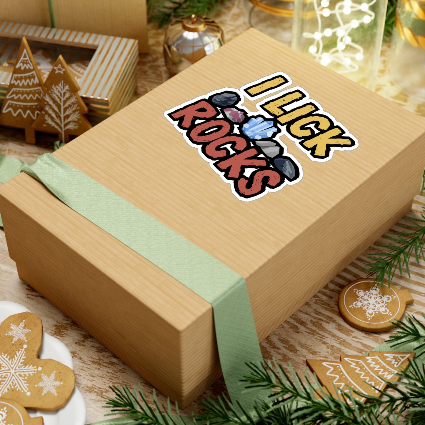 I Lick Rocks - Geology Sticker for Car Window Laptop Sticker. Water Bottle Sticker, Vinyl Geologist Decal, Rocks Sticker - Geology Gift