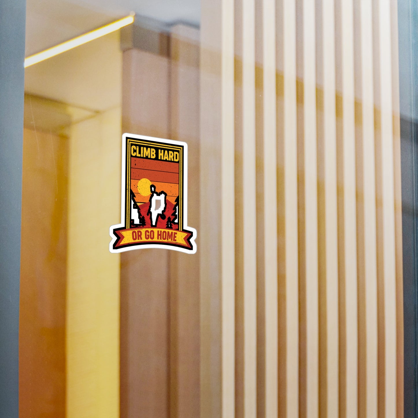 Rock Climbing Mountain Climber Bouldering  - Climbing Sticker for Laptop Sticker. Water Bottle Sticker, Vinyl Climber Decal - Climbing Gift