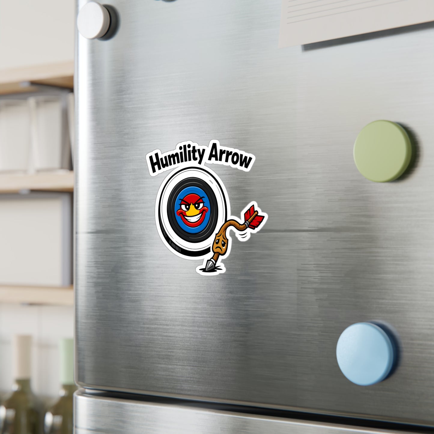Archery Sticker Humility Arrow Design – Waterproof Vinyl decals for Laptop & Water Bottle, Archer Hunting Shoot Graphic