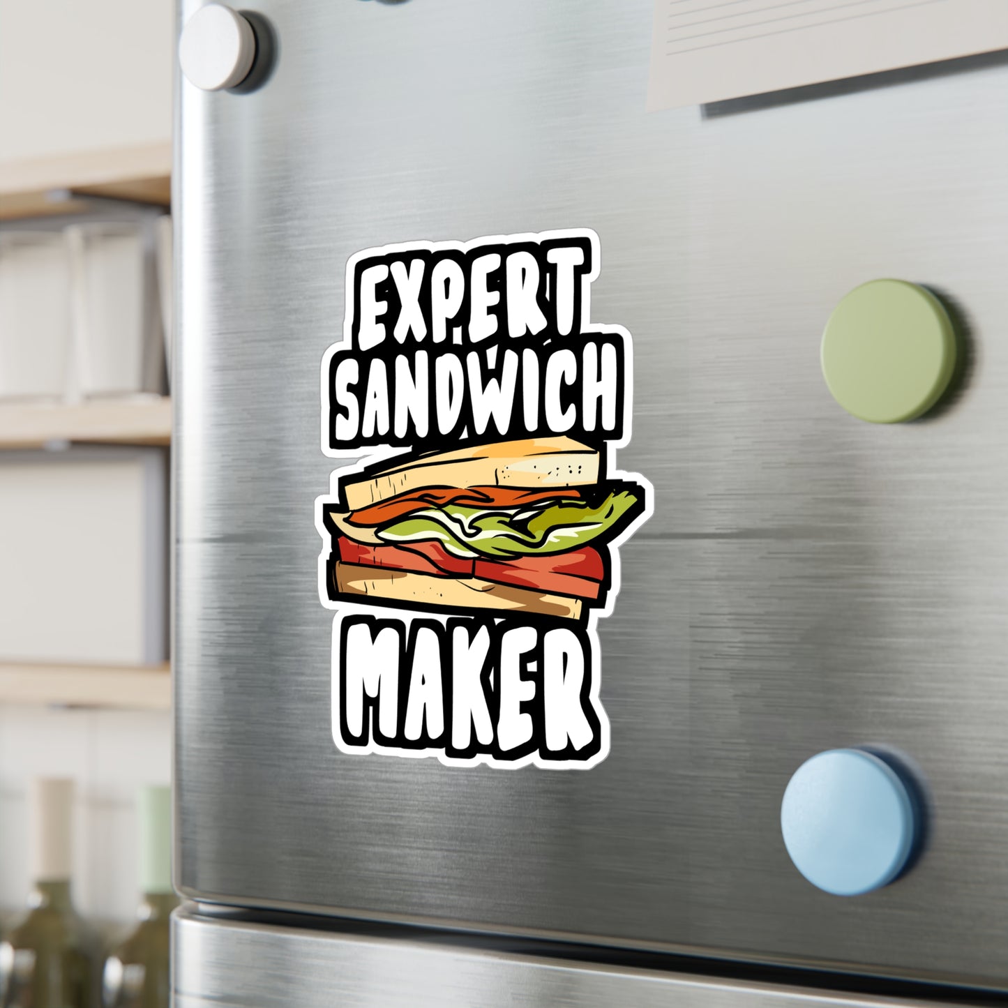 Expert Sandwich Maker - Hoagies Sticker for Laptop Sticker. Water Bottle Sticker, Vinyl Deli Decal - Hoagies Gift