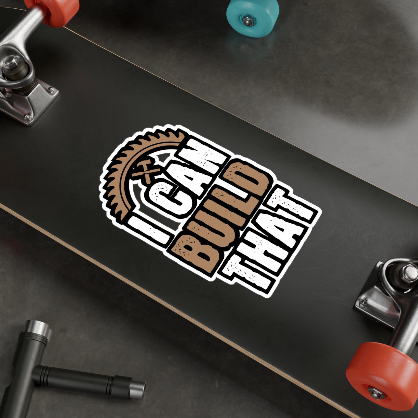 I Can Build That - Carpenter Sticker for Laptop Sticker. Water Bottle Sticker, Vinyl Woodworker Decal - Carpenter Gift