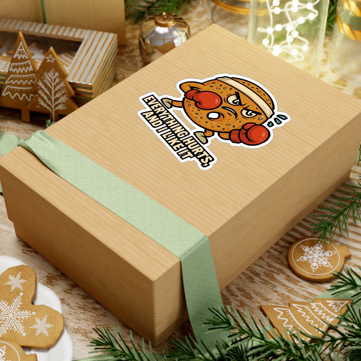 Everything hurts, and I like it - Boxing Sticker for Water Bottle, Laptop - Gift for Fighters, Boxer Fans