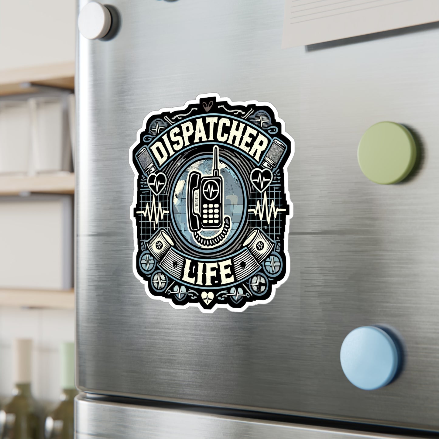 Dispatcher Life - Dispatcher Sticker for Laptop Sticker. Water Bottle Sticker, Vinyl Dispatcher life Decal - Dispatcher Gift