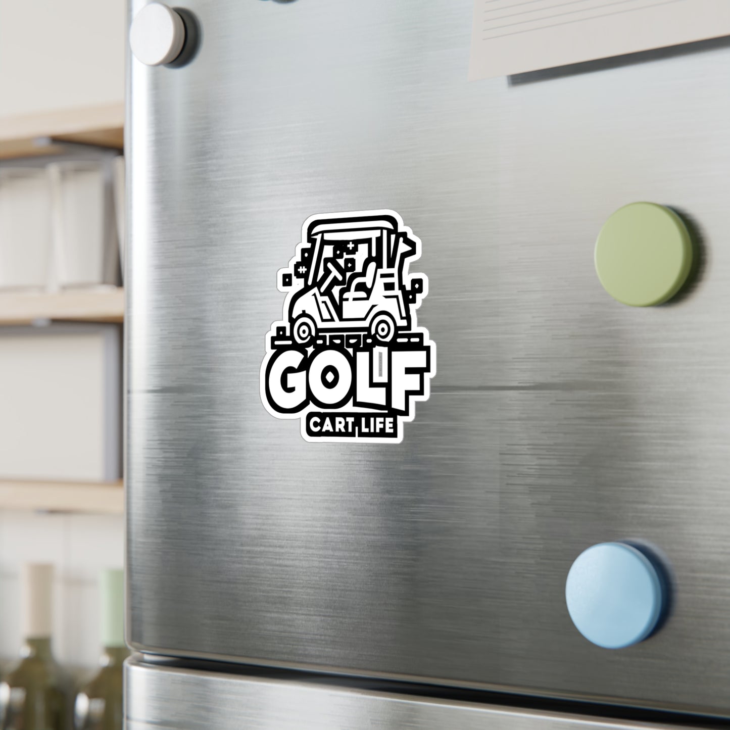 Golf Cart Life - Golf Sticker for Car Window Wall Laptop Sticker. Water Bottle Sticker, Vinyl Golfer Decal, Hole Sticker - Golf Gift