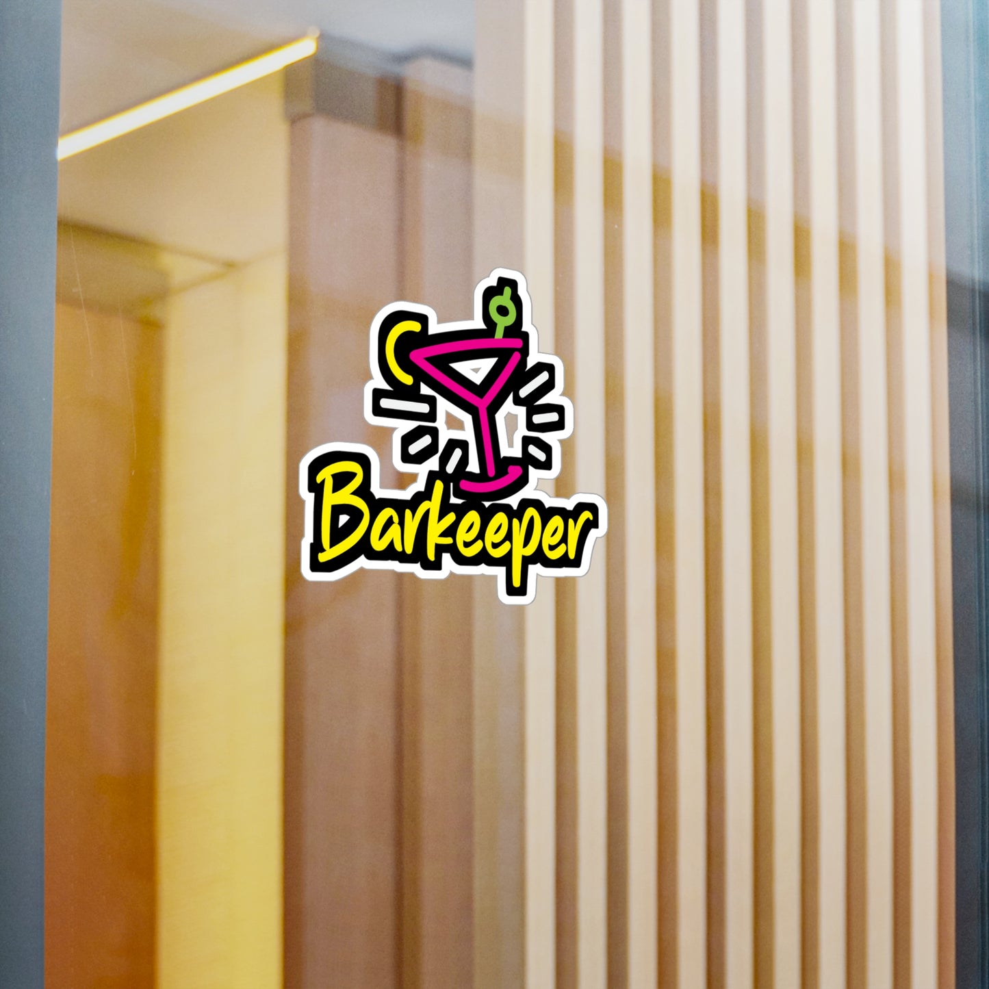 Mixology Mixologist Barkeeper - Bartender Sticker for Laptop Sticker. Water Bottle Sticker, Vinyl Tip Decal - Bartender Gift