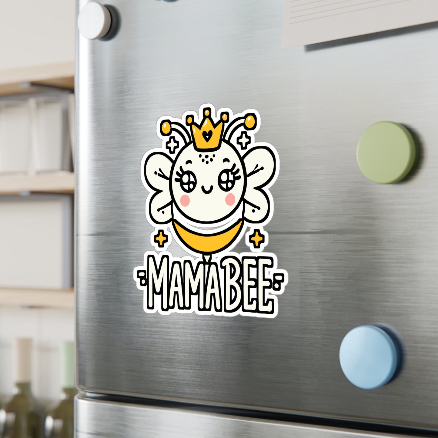 Mama Bee – Beekeeping Sticker for Car, Laptop & Water Bottle | Vinyl Decal for Farmers & Homebrewers | Funny eekeeping Gift