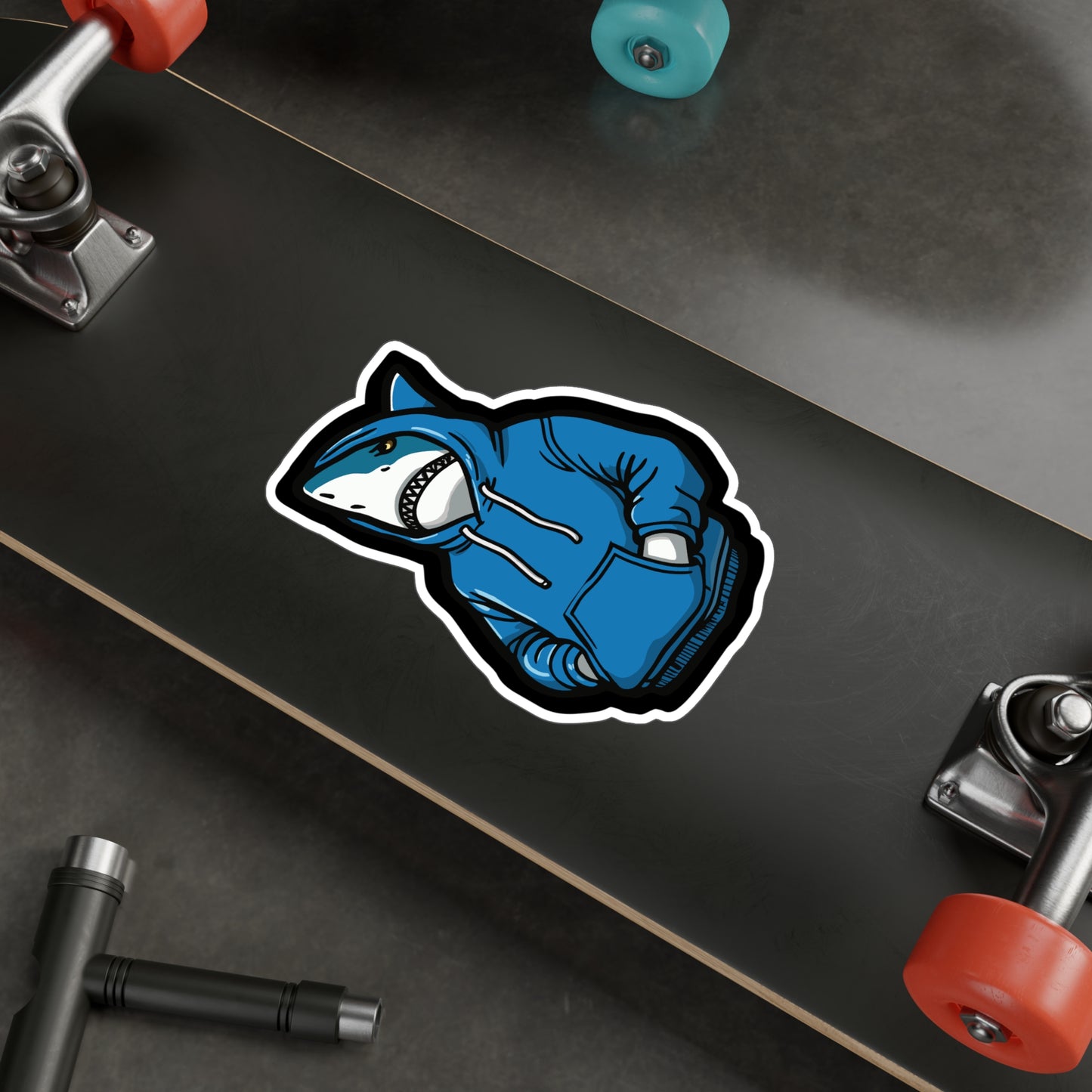 Cool Shark - Cool Sticker for Car Window Laptop Sticker. Water Bottle Sticker, Vinyl Shark Decal, Hoodie Sticker - Cool Gift