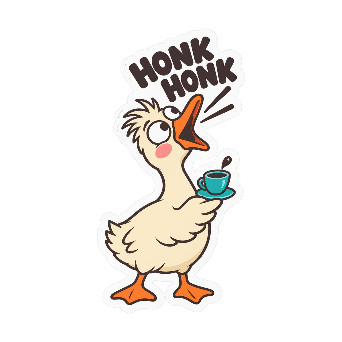 Espresso Sticker with HONK HONK Design – Playful Decals for Your Coffee Grinder or Digital Scale