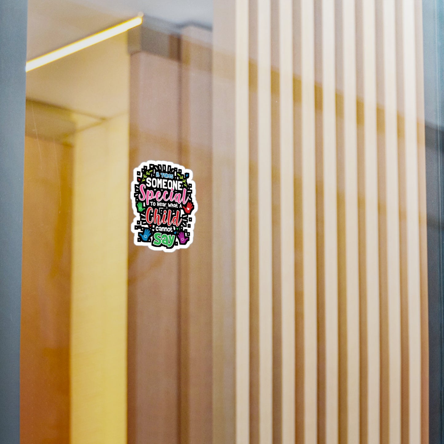 It Takes Someone Special To Hear - Special-education-teacher Sticker for Laptop Sticker. Water Bottle Sticker, Vinyl Disabilities Decal - Special-education-teacher Gift