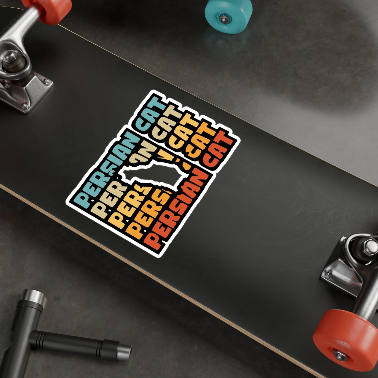 Persian Cat - Kittens Sticker for Car Window Laptop Sticker. Water Bottle Sticker, Vinyl Ruler Decal, Pet Sticker - Kittens Gift