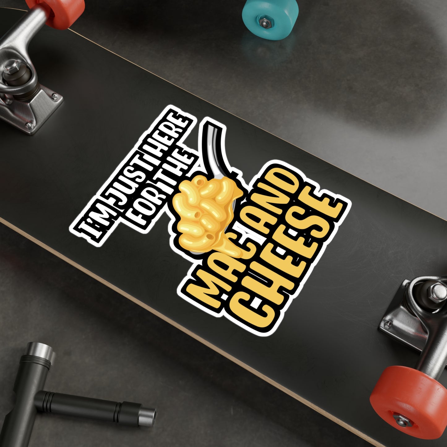 I'm Just Here For The Mac & Cheese - Macaroni Sticker for Laptop Sticker. Water Bottle Sticker, Vinyl Mac Decal - Macaroni Gift