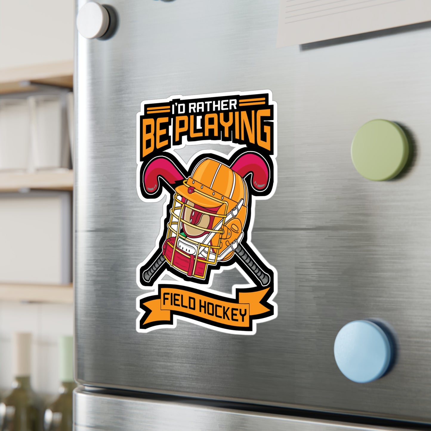 Be Playing Field Hockey - Field hockey Sticker for Laptop Sticker. Water Bottle Sticker, Vinyl Hockey Decal - Field hockey Gift