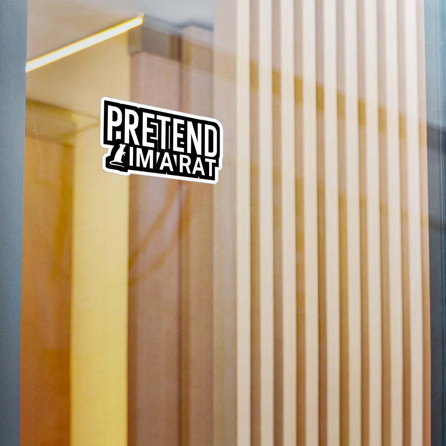 Pretend im a rat - Rat Sticker for Wall, Laptop, Window, Truck, Car Rat Gift Vinyl Rats Decal Sticker