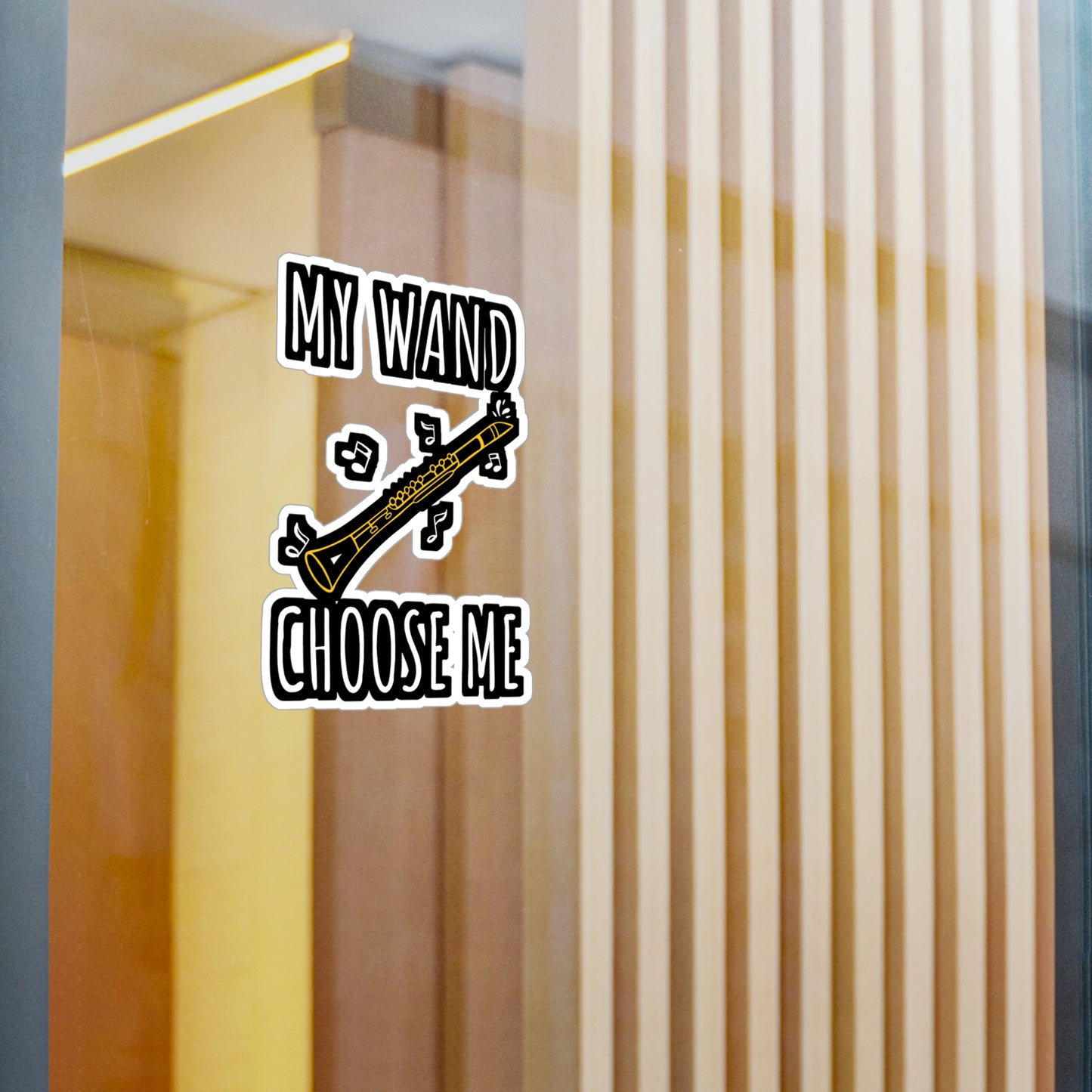 My Wand Choose Me | Marching-band Sticker | Percussion Decals | Drummer Laptop Sticker | Marching-band Gift | Percussion Gift