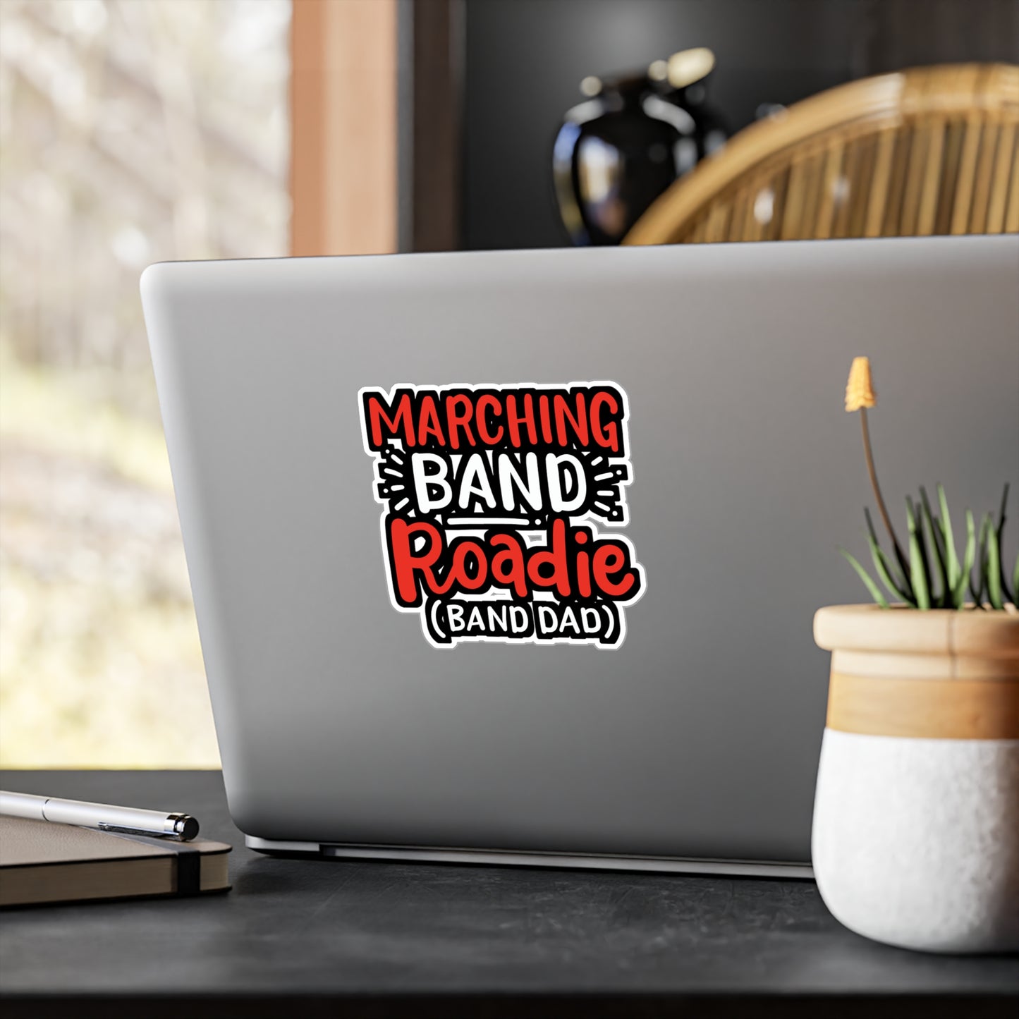 Marching Band Roadie - Marching-band Sticker for Window Laptop Sticker. Water Bottle Sticker, Vinyl Percussion Decal - Marching-band Gift