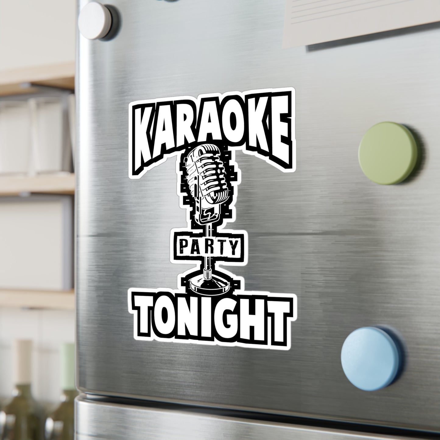 Karaoke Party Tonight - Karaoke Sticker for Laptop Sticker. Water Bottle Sticker, Vinyl Karaoke party Decal - Karaoke Gift