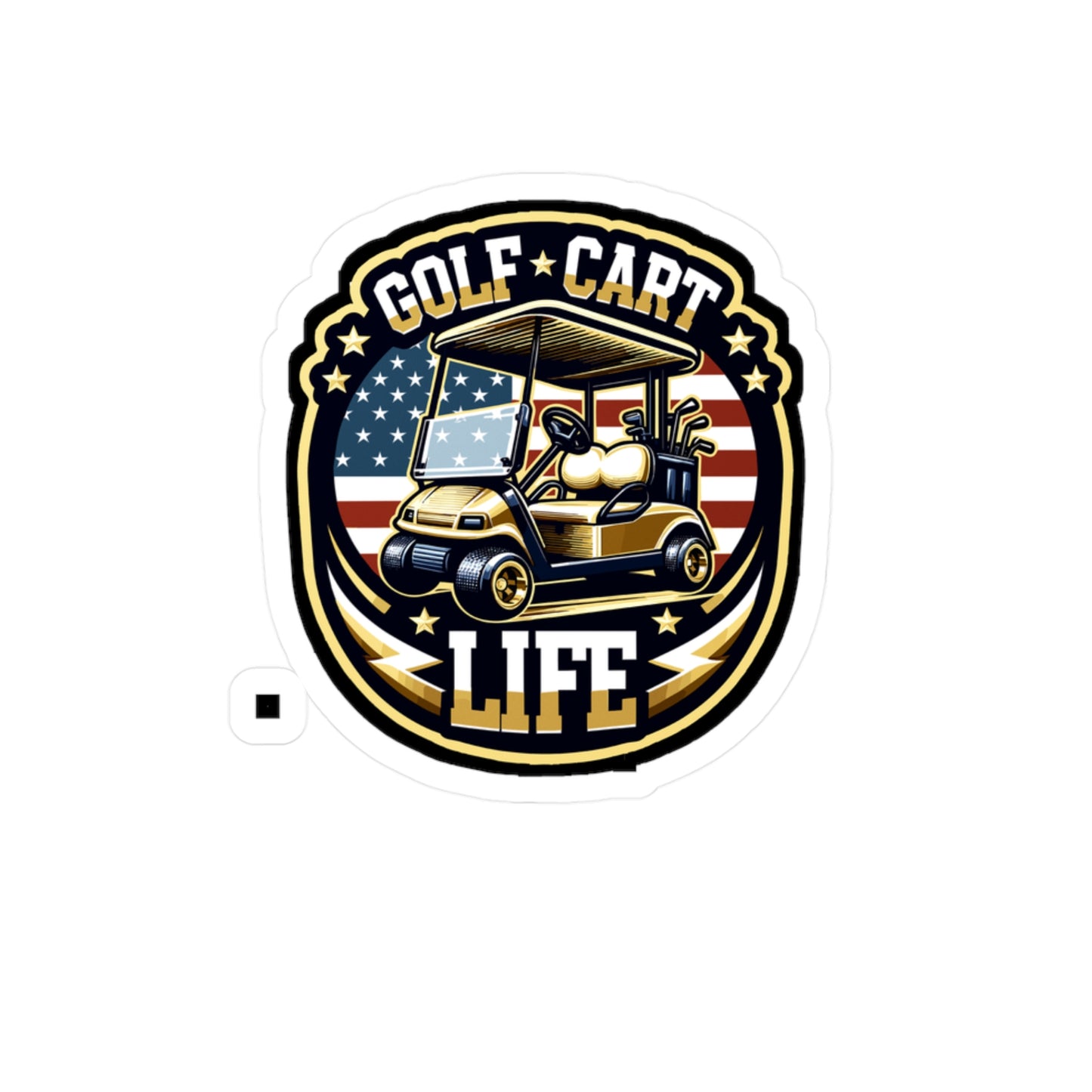 Golf Cart Life  - Golf Sticker for Car Window Phone Laptop Sticker. Water Bottle Sticker, Vinyl Golfer Decal, Hole Sticker - Golf Gift