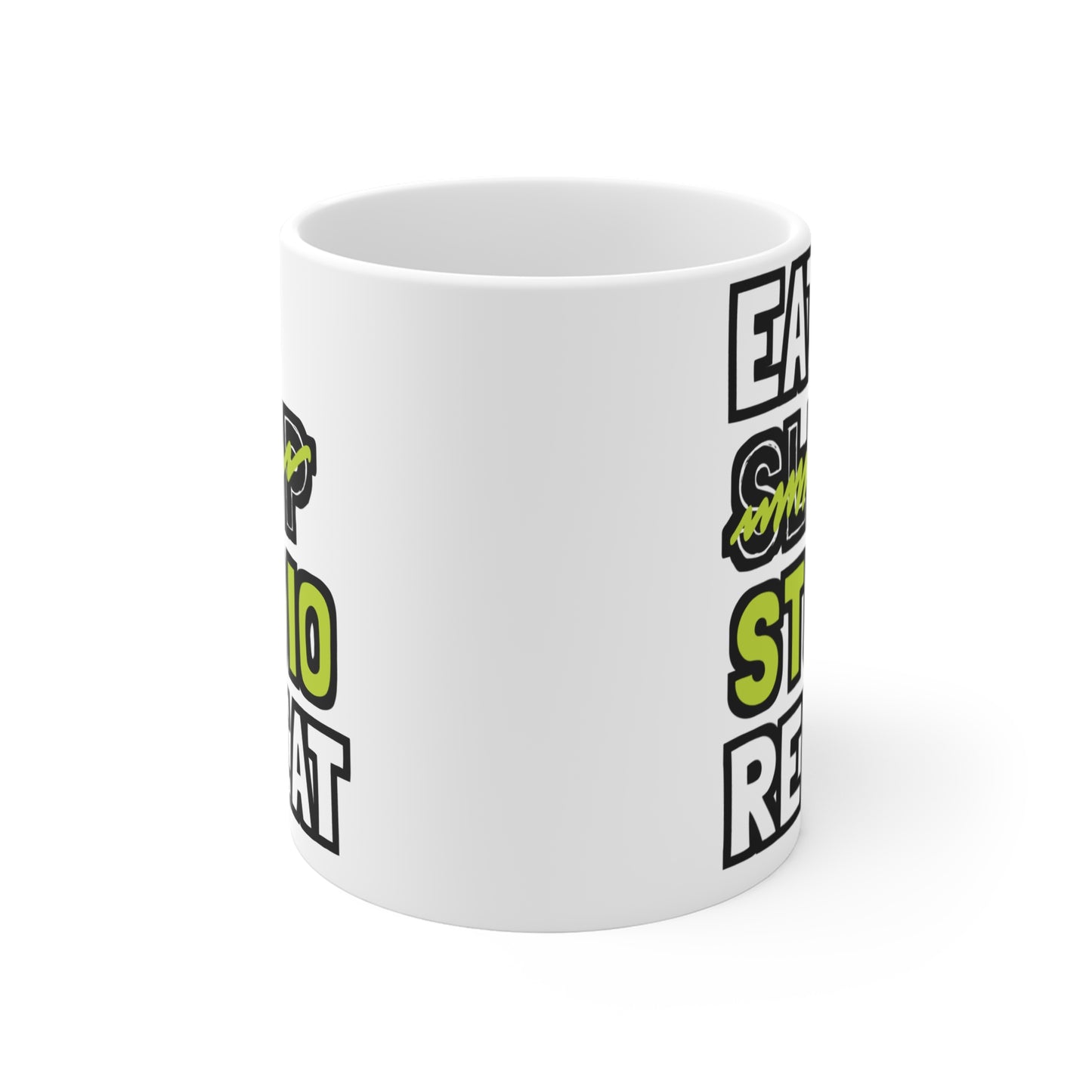 Eat Sleep Studio Repeat - Architecture Mug for Coffee 11oz. Architecture Cup, White ceramic, Studio Mug - Architecture Gift