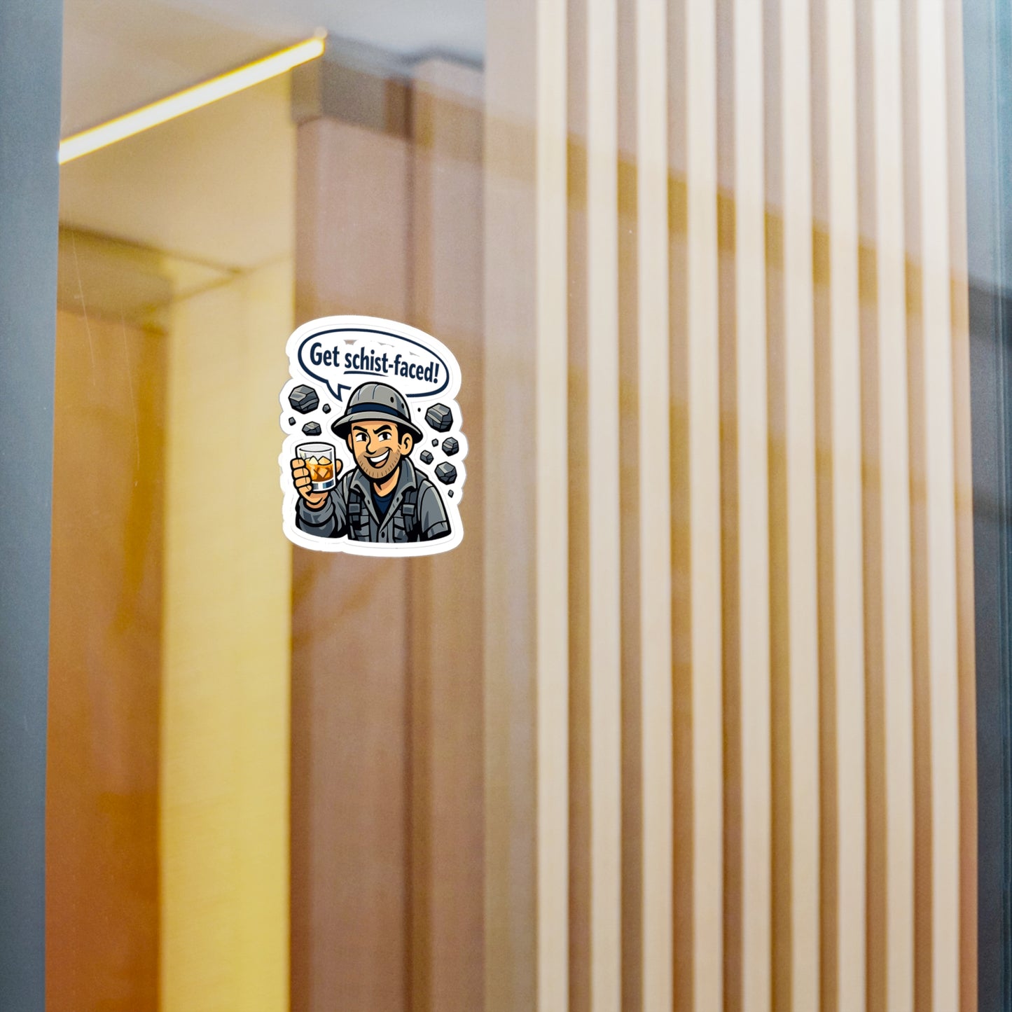 Geologie Sticker Get schist-faced! Funny Geology sticker Decals, Rocks Minerals Tectonics Vinyl Waterproof for Laptop Water Bottle