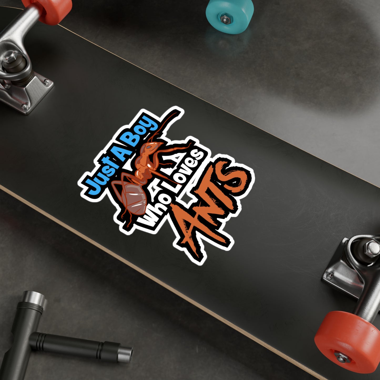 Just A Boy Who Loves Ants - Ant-keeping Sticker for Laptop Sticker. Water Bottle Sticker, Vinyl Ant Decal - Ant-keeping Gift