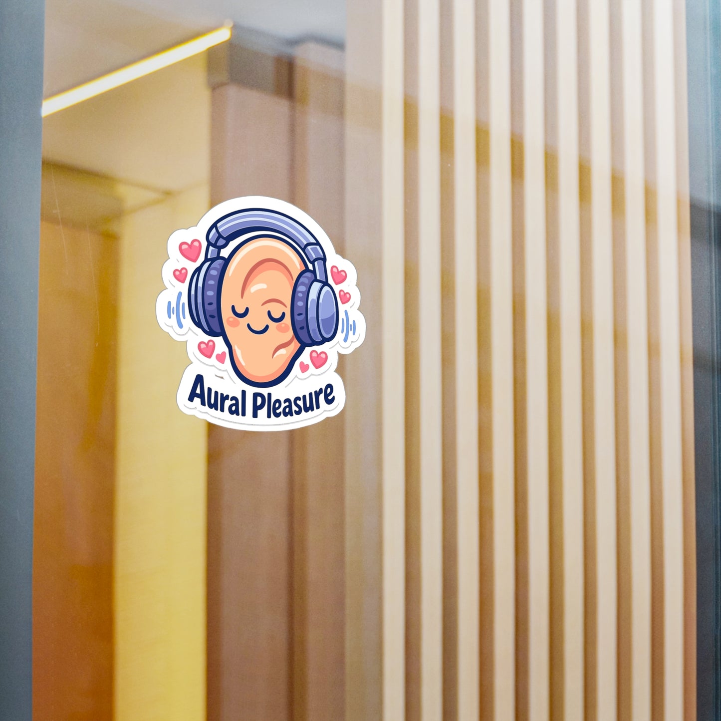 Audio Engineer Sticker Aural Pleasure Design, Waterproof Vinyl Decals for Laptop or Monitor by Sound Engineer Audio Technician
