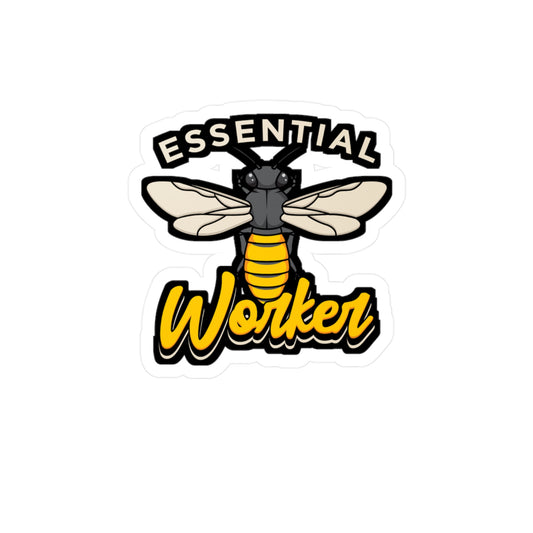 Essential Worker Beekeeping Beekeeper - Beekeeping Sticker for Laptop Sticker. Water Bottle Sticker, Vinyl Brood Decal - Beekeeping Gift