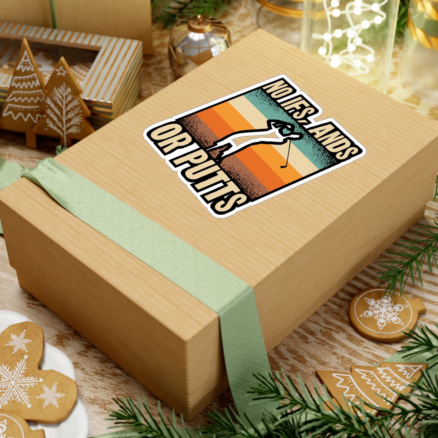 No Ifs or Putts - Golf Sticker for Car Window Laptop Sticker. Water Bottle Sticker, Vinyl Golfing Decal, Golfer Sticker - Golf Gift