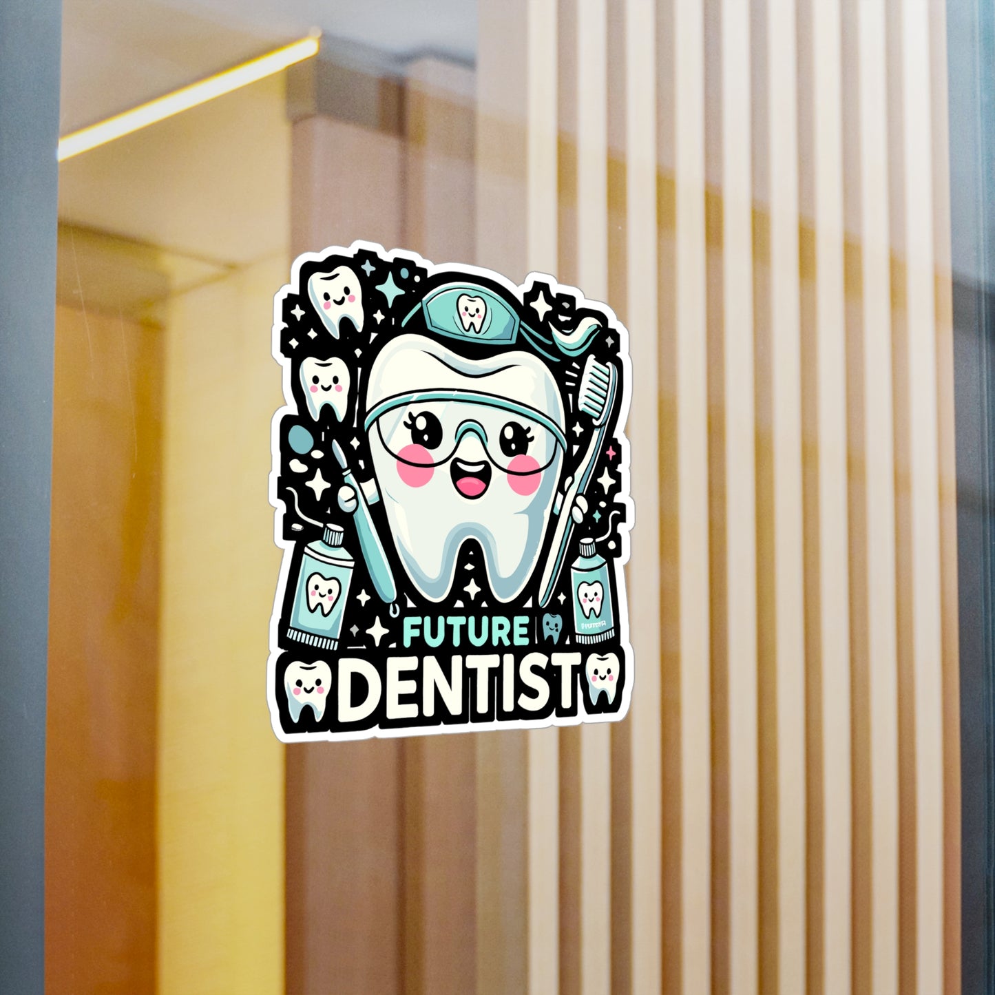 Future Dentist - Dentist Sticker for Laptop Sticker. Water Bottle Sticker, Vinyl Dental assistant Decal - Dentist Gift