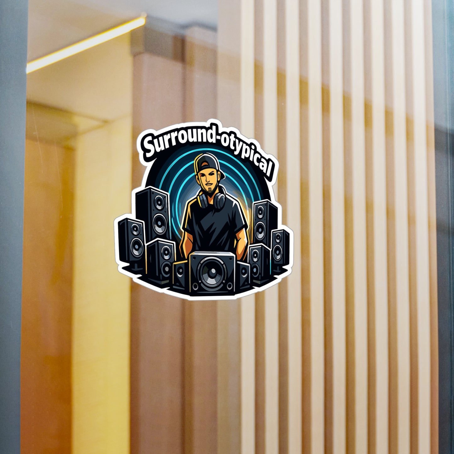 Audio Engineer Sticker Surround-otypical Funny Sound Engineer Vinyl decals Waterproof for Laptop, Water Bottle Audio Technician Monitor Humor