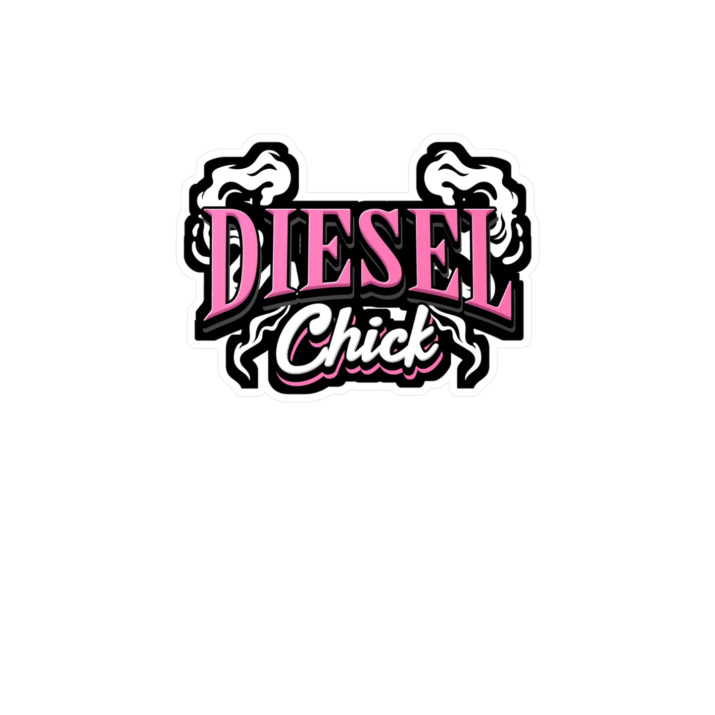 Diesel Chick - Mechanic Sticker for Car Window Laptop Sticker. Water Bottle Sticker, Vinyl Grease Decal, Stock Sticker - Mechanic Gift