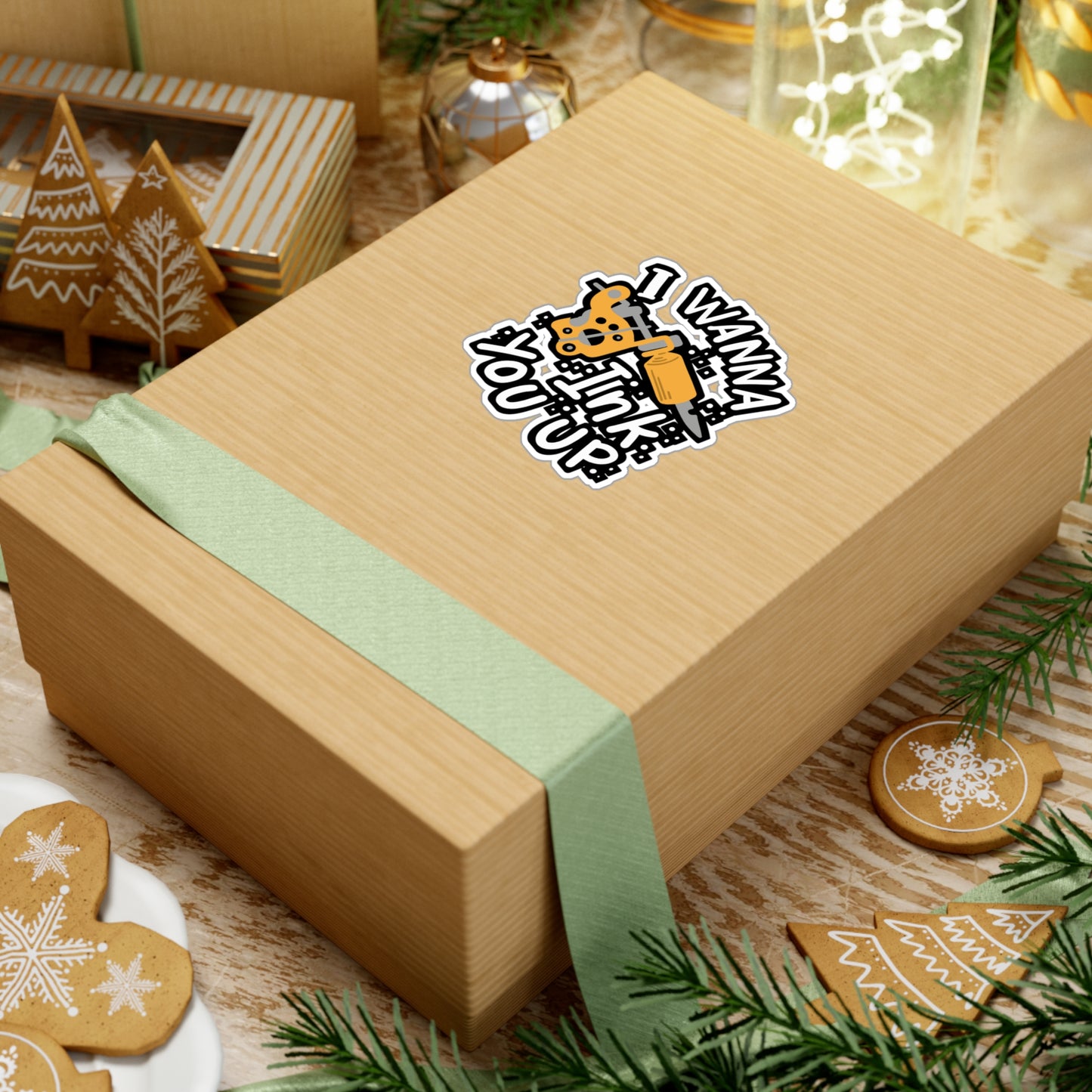 I Wanna Ink You Up Tattoo Artist - Tattoo-artist Sticker for Laptop Sticker. Water Bottle Sticker, Vinyl Tattoo Decal - Tattoo-artist Gift