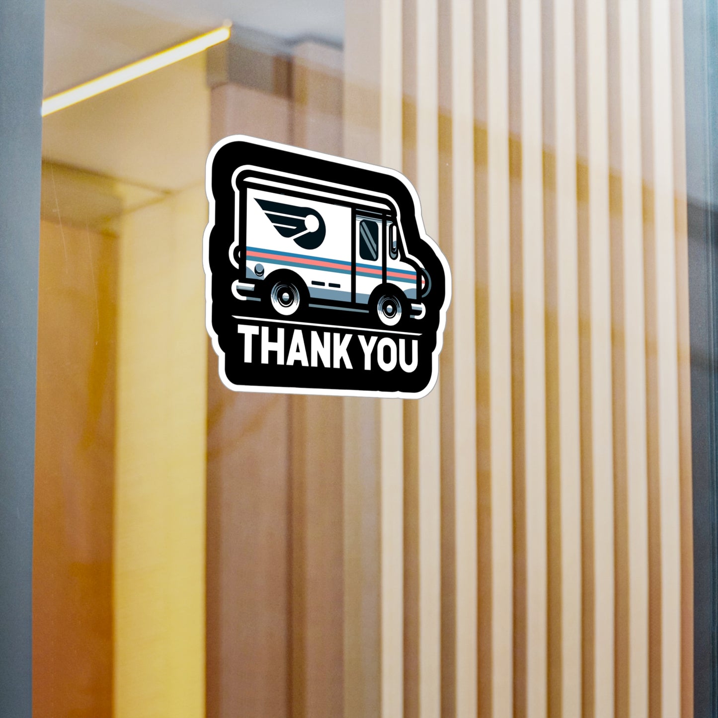 Thank You - Postal worker Sticker for Laptop Sticker. Water Bottle Sticker, Vinyl Funny postal worker Decal - Postal worker Gift